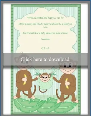 Invito per la festa del bambino in famiglia