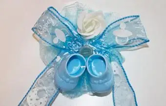 Pomysły i instrukcje Baby Shower Corsage