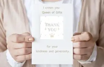 크리에이티브 베이비 샤워 감사 문구 예