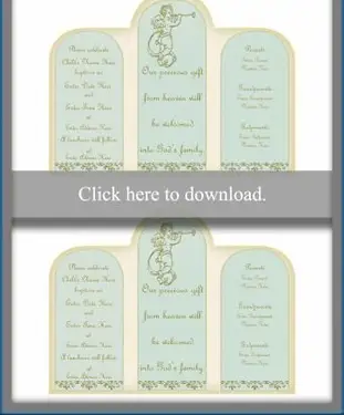 Invito battesimo angelo