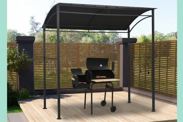 BBQ Gazebo Anthracite Steel - BBC Gardener