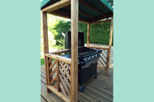 Solid Wood BBQ Gazebo - Verdantvows