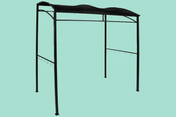 Charles Bentley Steel BBQ Gazebo with Utility Hooks - Verdantvows