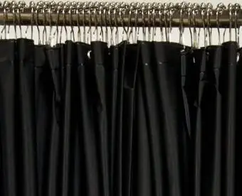 Storm Plumbing - Tenda da doccia in vinile nero