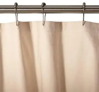 וילון מקלחת ברווז כותנה בטבע טבעי