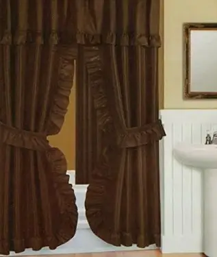 וילון מקלחת Swag כפול