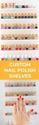 Easy Custom Nail Polish Shelves