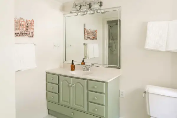 I Painted Our Bathroom Vanity!
