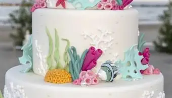 Kuchendesign Meereskorallen und Fischart