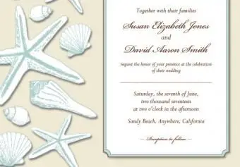 Plážové svadobné oznámenia