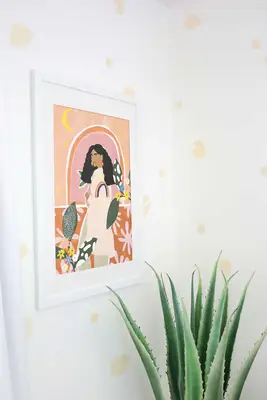 Removable Leopard-Inspired Wallpaper DIY