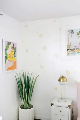 Removable Leopard-Inspired Wallpaper DIY