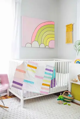 Modern Pastel Crib Quilt DIY
