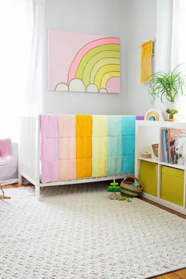Modern Pastel Crib Quilt DIY