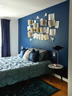 Open Books Accent Wall
