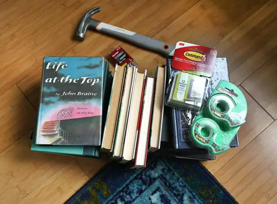 Open Books Accent Wall