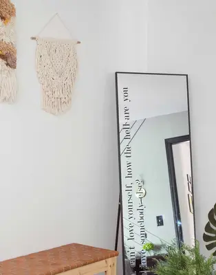 Make Your Own Vinyl Decal (For a Mirror)