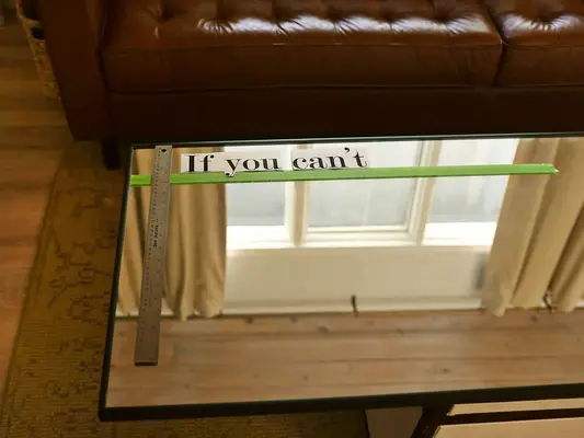 Make Your Own Vinyl Decal (For a Mirror)