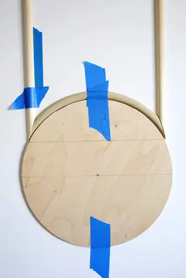 IKEA Pax wardrobes with arched trim added around circle guide