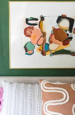 Green and White Main Bedroom Before + After