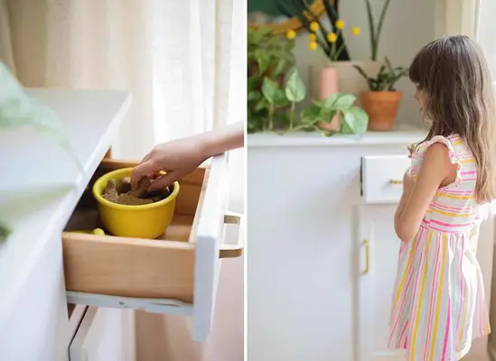Green and White Main Bedroom Before + After