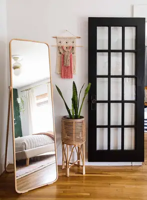 Green and White Main Bedroom Before + After