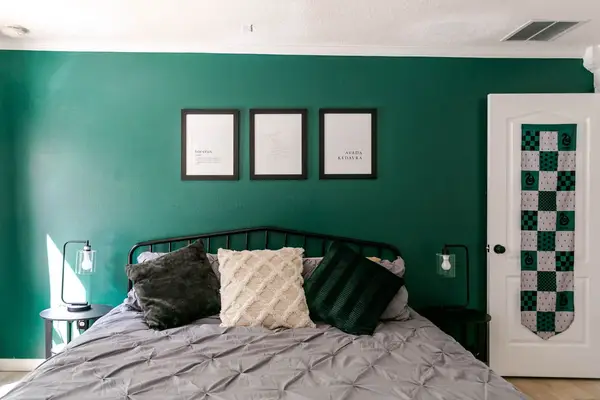 Slytherin-Inspired Bedroom