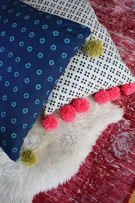 Tutorial de pernă pom pom pom supradimensionat