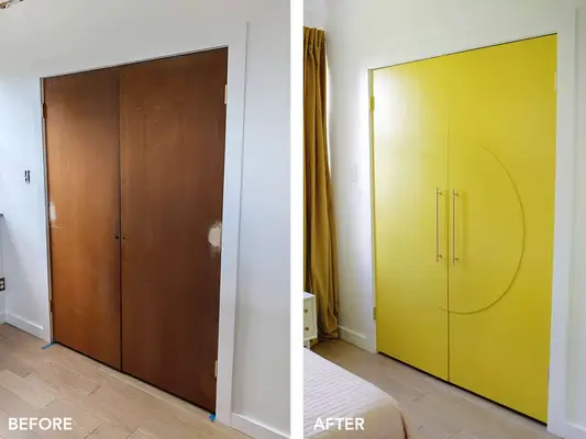 DIY Circle French Closet Doors