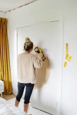 DIY Circle French Closet Doors