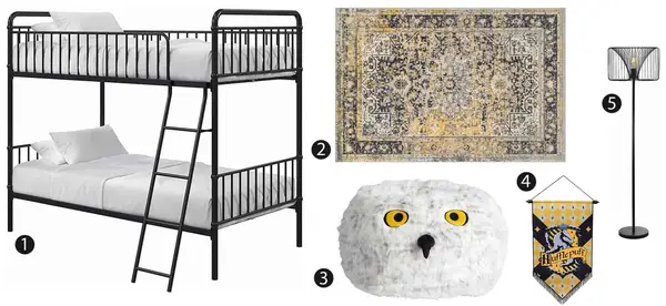 Hufflepuff-Inspired Bedroom