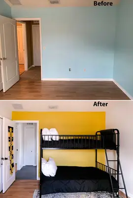Hufflepuff-Inspired Bedroom