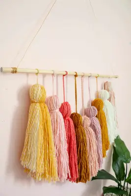 DIY Giant Tassel Wall Hanging