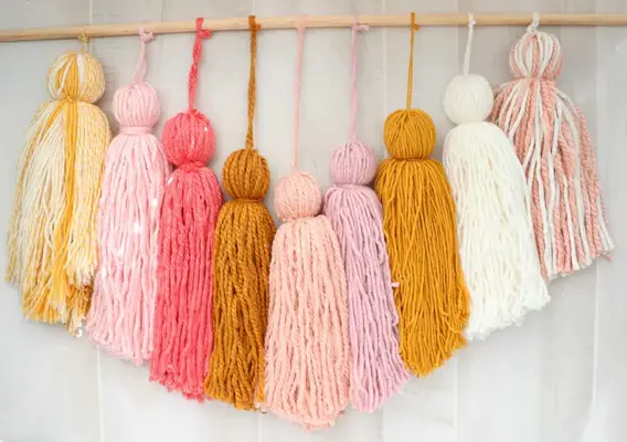 DIY Giant Tassel Wall Hanging