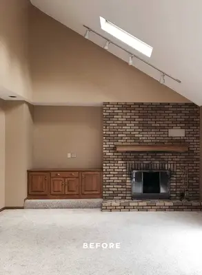 Mandi's Fireplace and Media Center Makeover