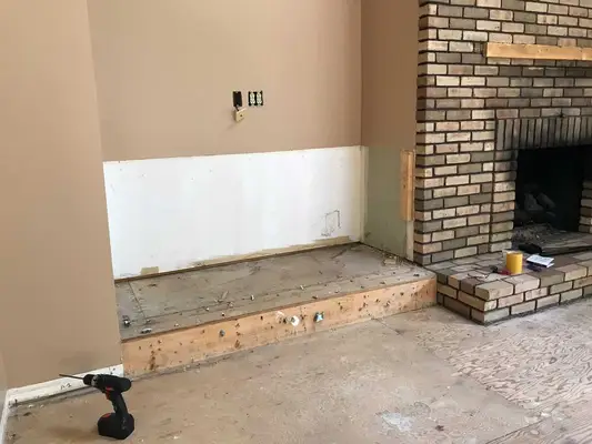 Mandi's Fireplace and Media Center Makeover