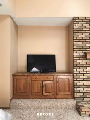 Mandi's Fireplace and Media Center Makeover