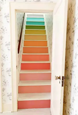 Rainbow Stairs DIY