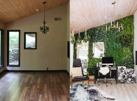 Living Wall Home Office Tour