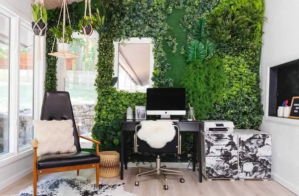 Living Wall Home Office Tour
