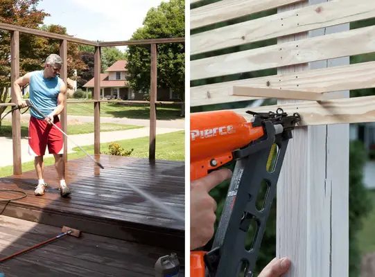How to Build a Slat Wood Pergola