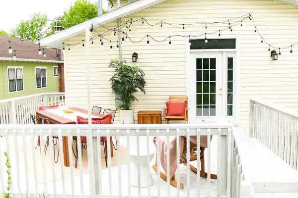 Holiday House Back Porch Refresh