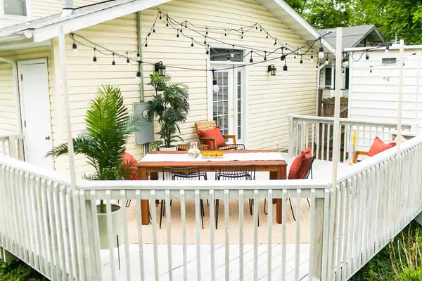 Holiday House Back Porch Refresh