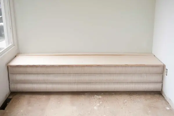 How I Built a Channel Tufted Storage Banquette