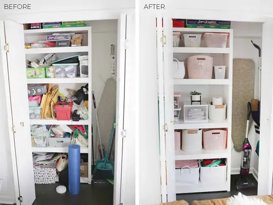 How I Organized My Hall Closet in One Afternoon!