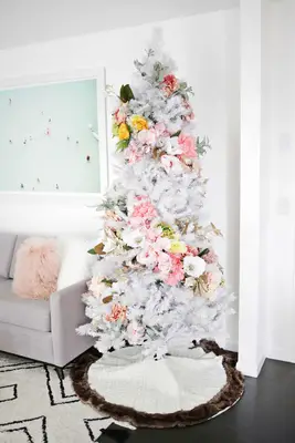 Floral Christmas Tree DIY!