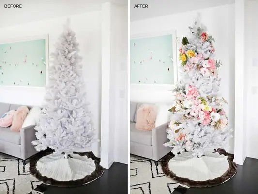 Floral Christmas Tree DIY!