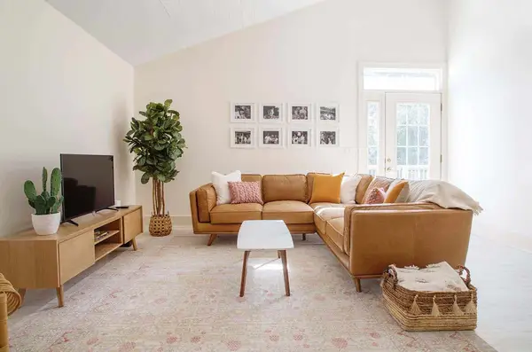 Holiday House Living Room Before & After