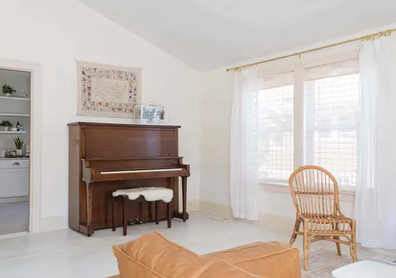 Holiday House Living Room Before & After