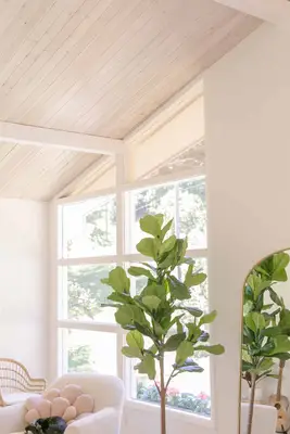 DIY Paneled Ceiling (How to Cover Popcorn Ceilings)